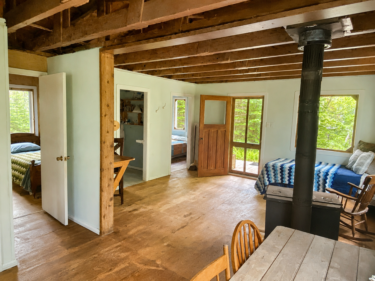 Birch Cabin Main Living Area