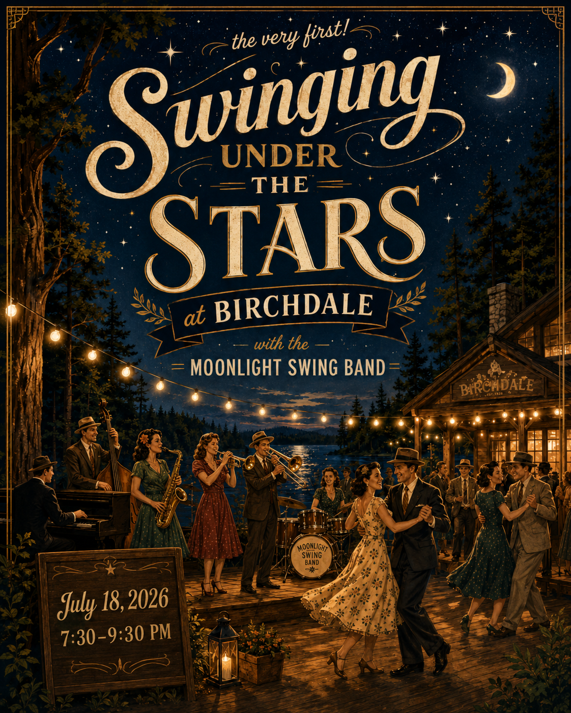 Swinging Under The Stars at Birchdale