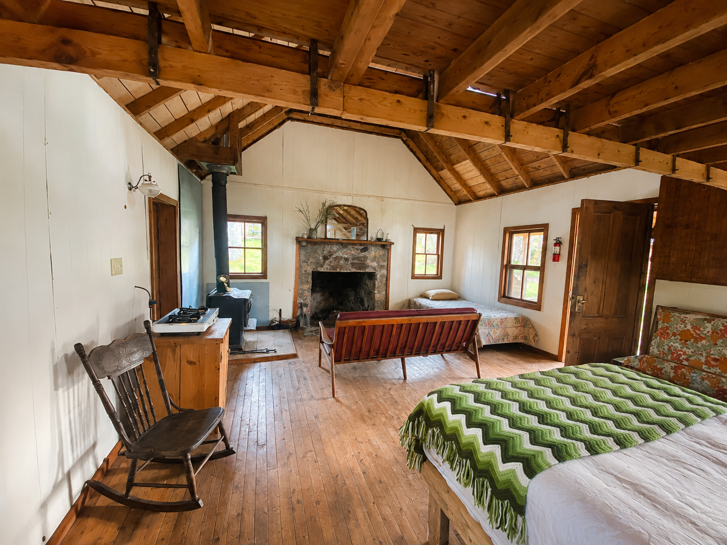 Birch Cabin Main Living Area