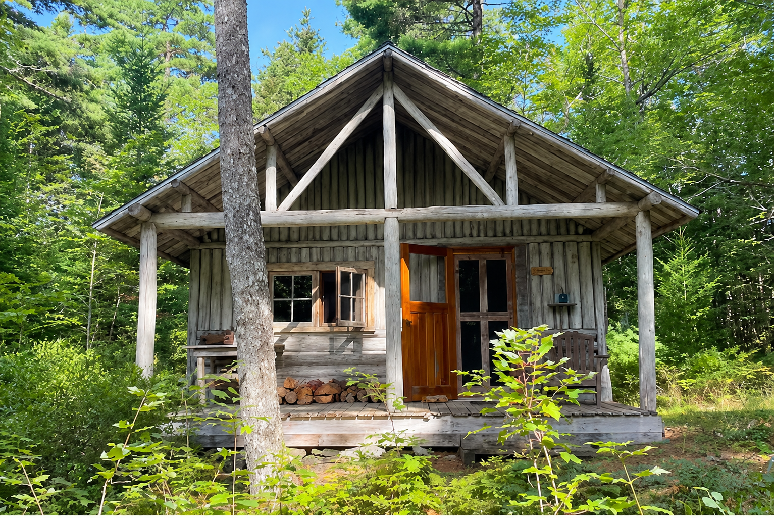 Birch Cabin Exterior